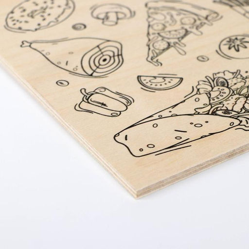 Доска разделочная «Вкусняшки», 18 × 28 × 0,6 см