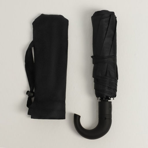 Зонт автоматический Однотонный, 3 сложения, 8 спиц, R = 48 см, цвет чёрный - Simaland фото 5