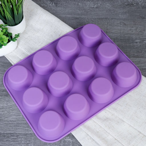 Форма для выпечки 12 ячеек силиконовая / HL-321 / уп 200/ 29x22x3 см/0,145/ - ГалеонТрейд фото 4