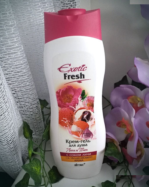 Гель-крем для душа EXOTIC FRESH JUISE Личи и пион, 500 мл