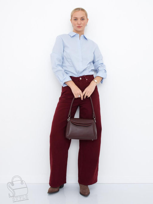 Сумка женская кожаная 2617-1YP dai purple Polina&Eiterou