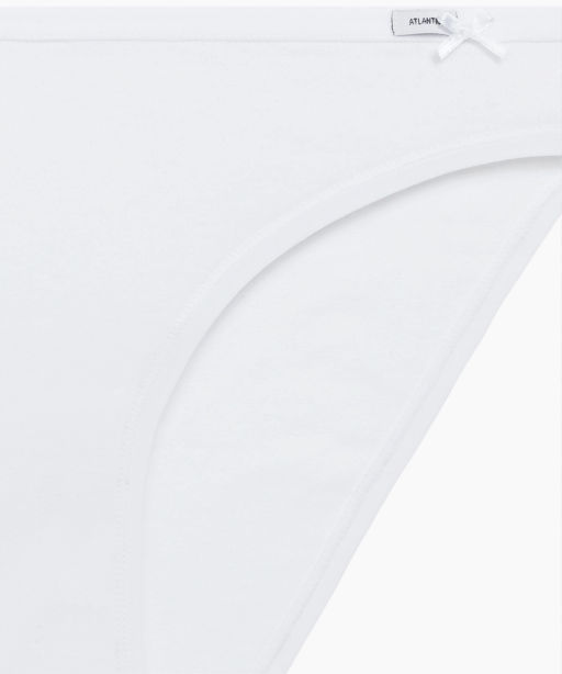 ATLANTIC 3CLP-001 Трусы бикини Bikini - набор 3 шт. светло-бежевый + белый + светло-серый меланж  фото 5