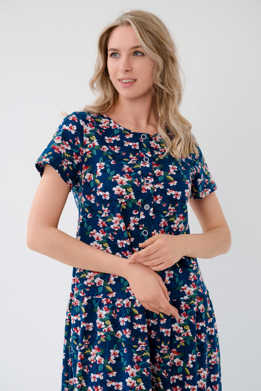 Платье женское из кулирки Кармелита сакура - Амадэль фото 7