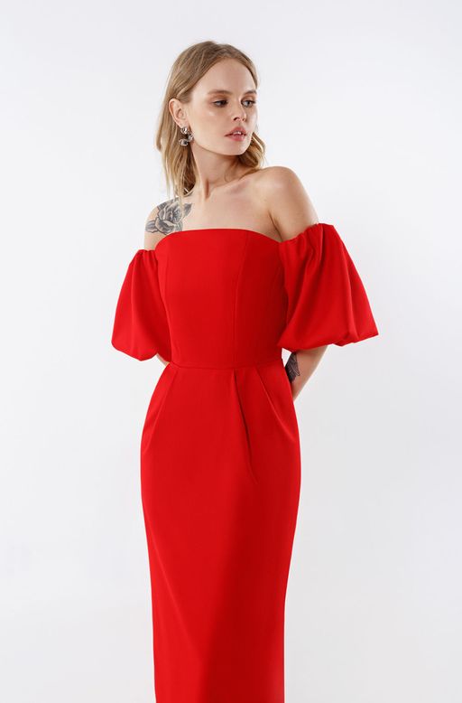 Платье Pirs 2247 красный  фото 3