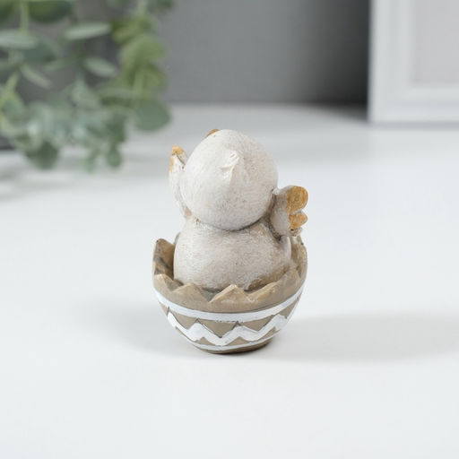 Фигурка полистоун Цыплёнок в скорлупке, 5?4.5?6.5 см