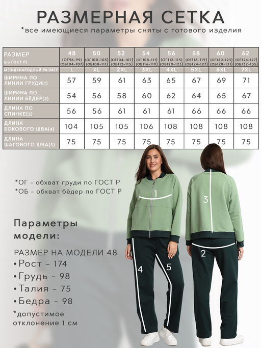 Костюм женский Модный Фисташковый