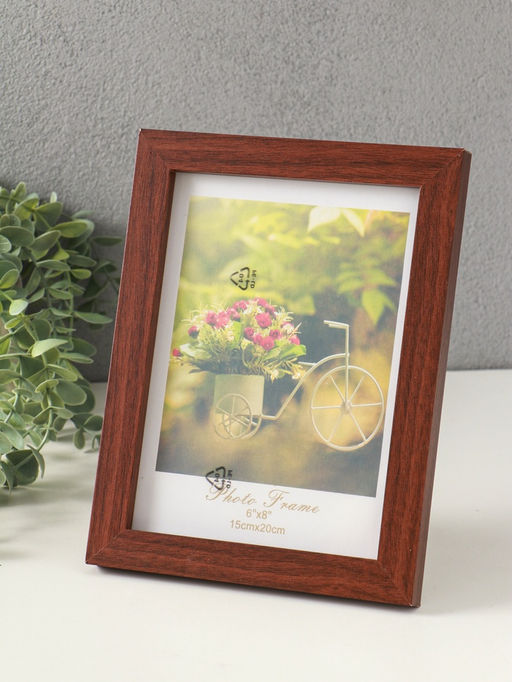 Фоторамка МДФ на 1 фото 15х20 см "Тёмный шоколад" 2,5х18х21 см