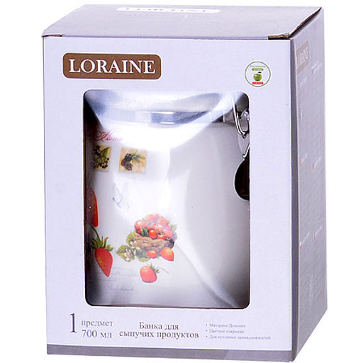 30322 Банка для сыпучих 700 мл Земляника дол/металл LR (х36) - Mayer&boch фото 3