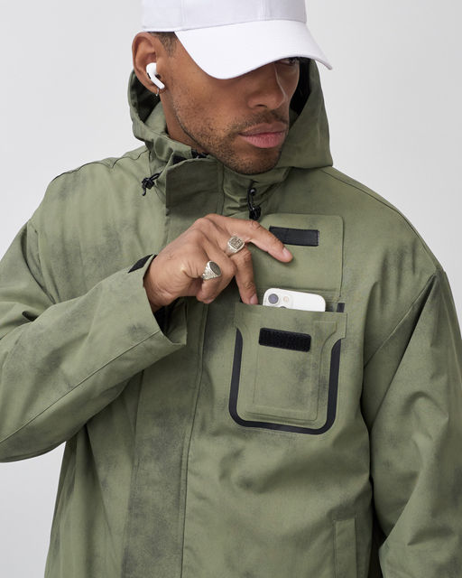 Куртка спортивная мужская весна осень цвета хаки 25473Kh - Mtforce фото 8