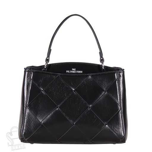 Сумка женская кожаная 1353Y black Polina&Eiterou/30  в Новосибирске