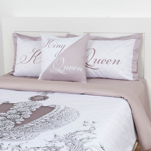 Постельное бельё Этель 2 сп King&Queen 175*215 см,200*215 см,50*70+4 см - 2 шт  фото 5