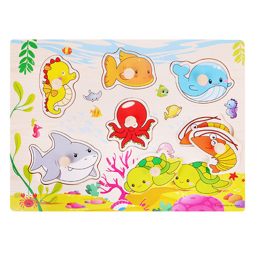 Пазл-вкладыш "Морской мир"