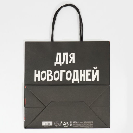 Пакет подарочный Новогодняя суета, 22 22 11 см - Дарите счастье фото 6