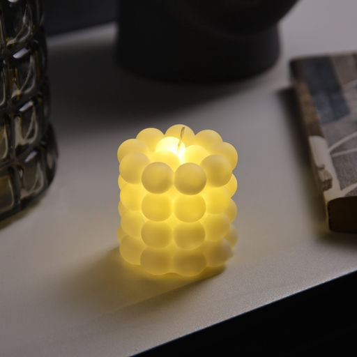 Светодиодная фигура «Свеча шарики» 5×5 см, батарейки AG13×3 (в комплекте), свечение теплое белое