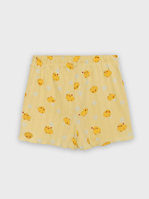 Комплект домашний для девочек желтый с принтом уточек - Mark formelle фото 10