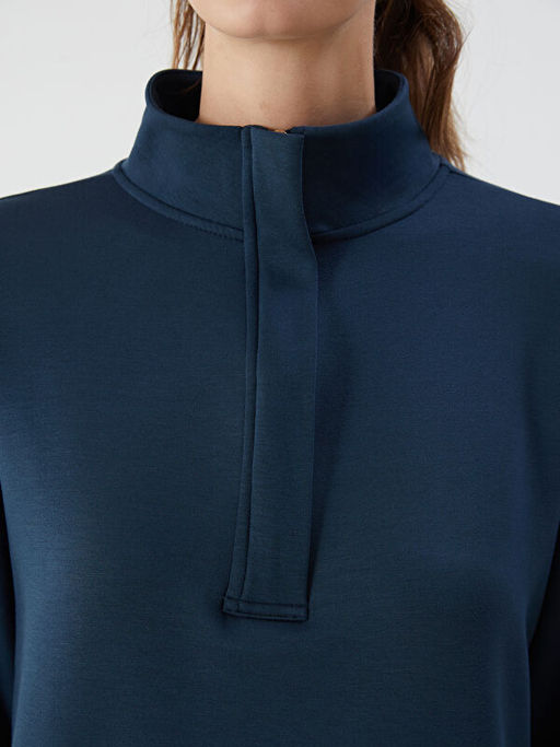 Dik Yaka Kad?n Sweatshirt Tunik