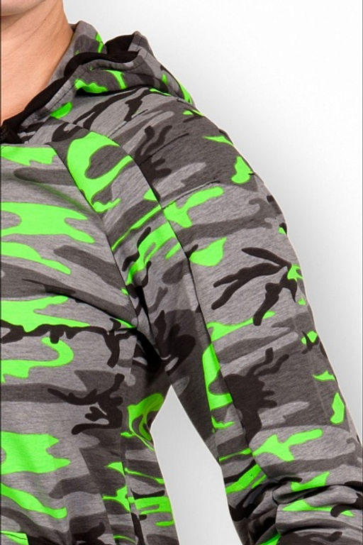 Толстовка с капюшоном, футер с лайкрой, салат (223-3) - Плиона фото 5