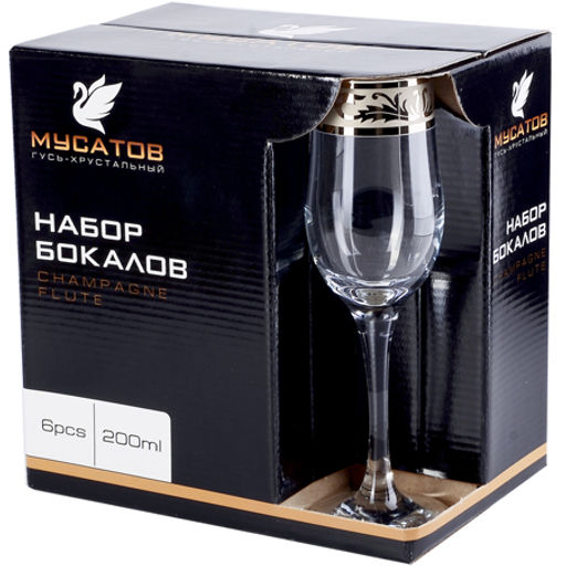 MS160-01 Набор 6-ти бокалов д/шампанского (х8) - Mayer&boch фото 2