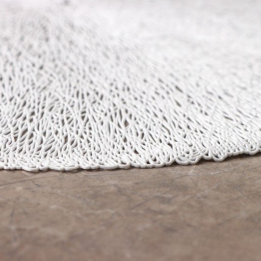 Набор салфеток сервировочных на стол Доляна Соломка, d=38 см, 4 шт, цвет светло-серый  фото 4