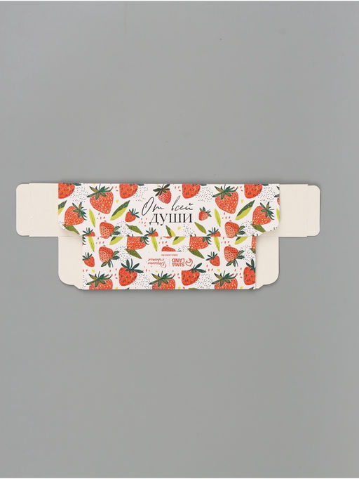 Цена за 5 шт. Коробка подарочная с окном «От всей души», 18×5.5×5.5 см, самосборная