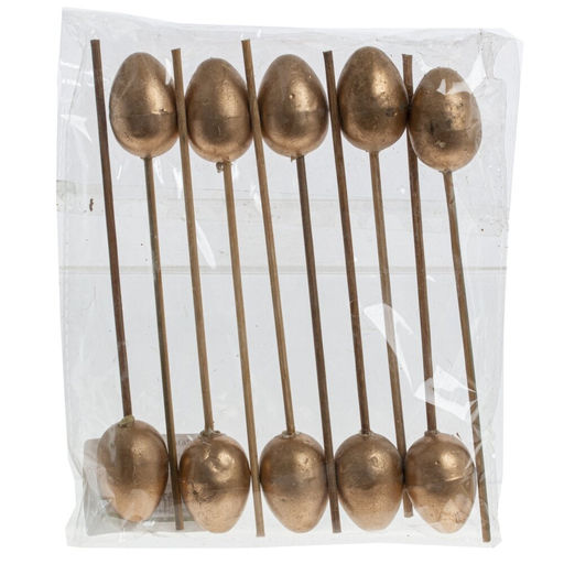 Изделие декоративное "Яйцо", набор из 10-ти шт., L17 W3 H20 см