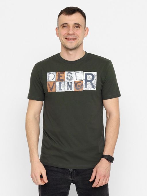CRB wear/FSSM 60228-35 Футболка мужская,хаки/Ex.Cherubino