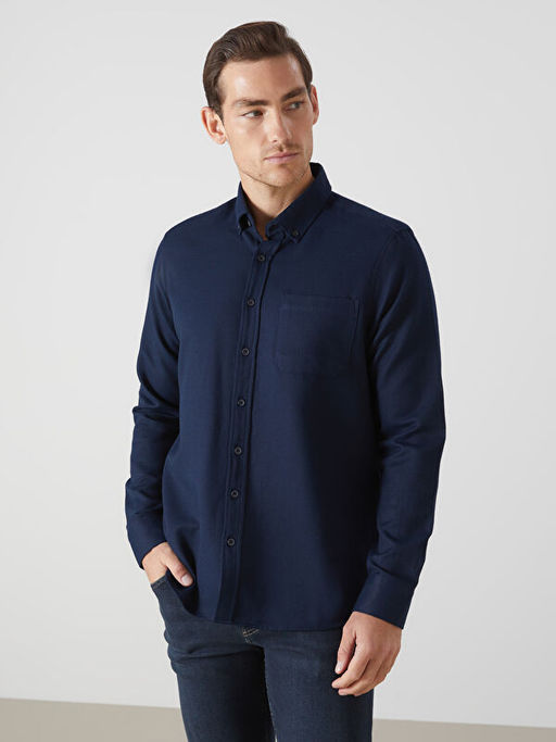 Regular Fit Uzun Kollu Arm?rl? Erkek G?mlek