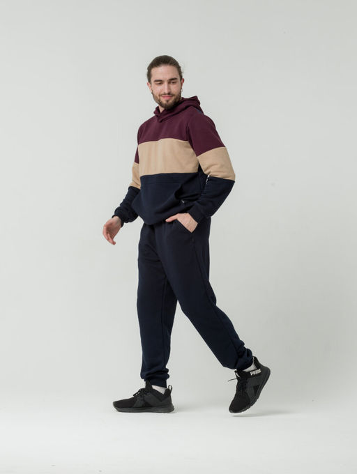 футер 3х нитка ПЕТЛЯ Мужской костюм ColourBlock - Knitka wear фото 15