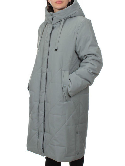 1132 GRAY Пальто зимнее облегченное женское (холлофайбер 150 гр.)