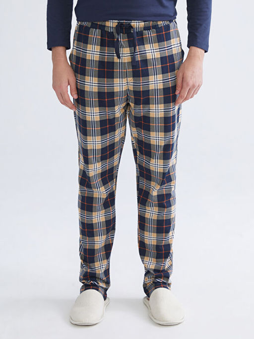 Standart Kal?p Ekose Erkek Pijama Alt