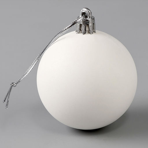 Ёлочный шар своими руками на новый год. Декор полубусинами «Белый», набор для творчества