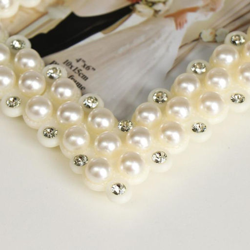 Фоторамка для фото 10×15 см «Лилия», белая, 20.5×15 см