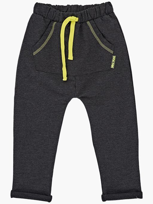 Брюки на резинке с подворотом UD 7333 черн.меланж - Mini maxi фото 6