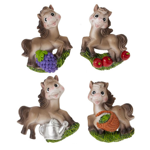 Магнит "Лошадка", L5 W2 H7 см, 4в.