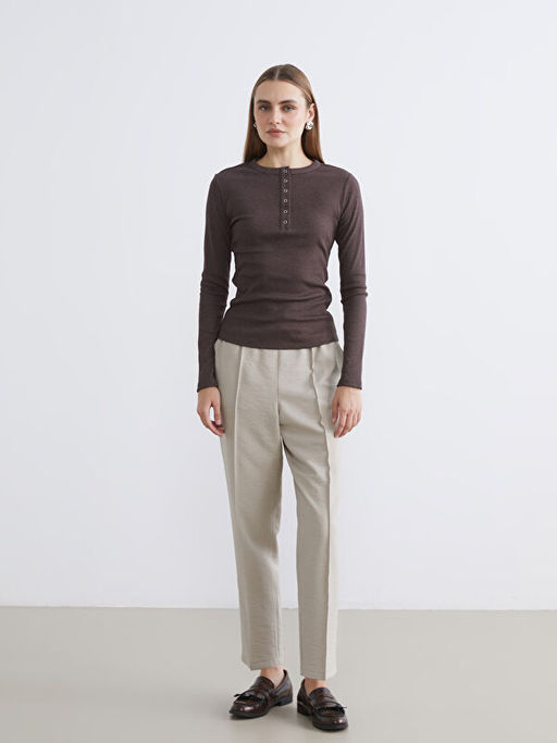 Bisiklet Yaka Fitilli Kad?n Body