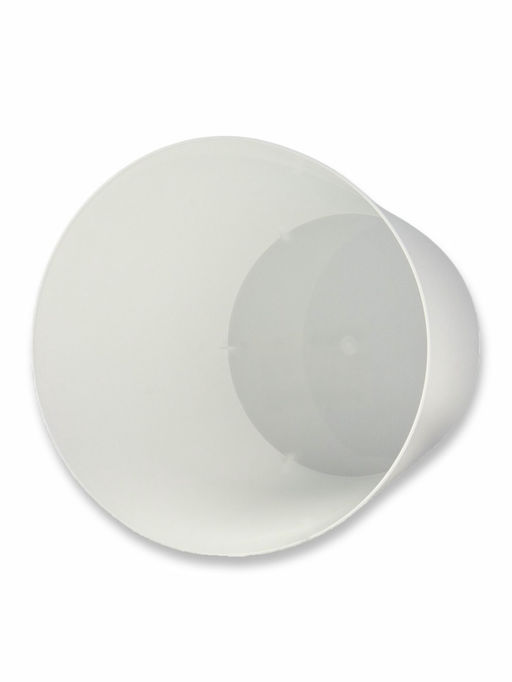 Кашпо для цветов с дренажной вставкой Rosemary, 1.6 л, d=16 см, пластиковое, белое