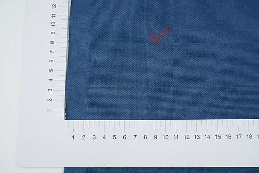 Рогожка цв.Этнографический синий, ш.1.5м, хлопок-100%, 150гр/м.кв - Купава фото 3