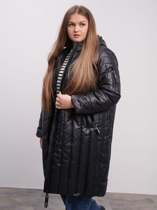 Пальто демисезонное Аврора черный - Yollochka фото 7