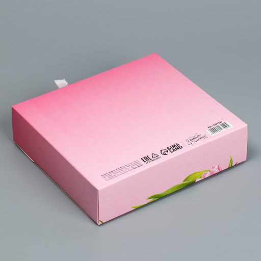 Складная коробка подарочная С 8 марта, 20 х 18 х 5 см - Дарите счастье фото 4