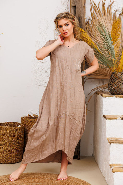 Платье AMORI 9733 льняной  фото 3