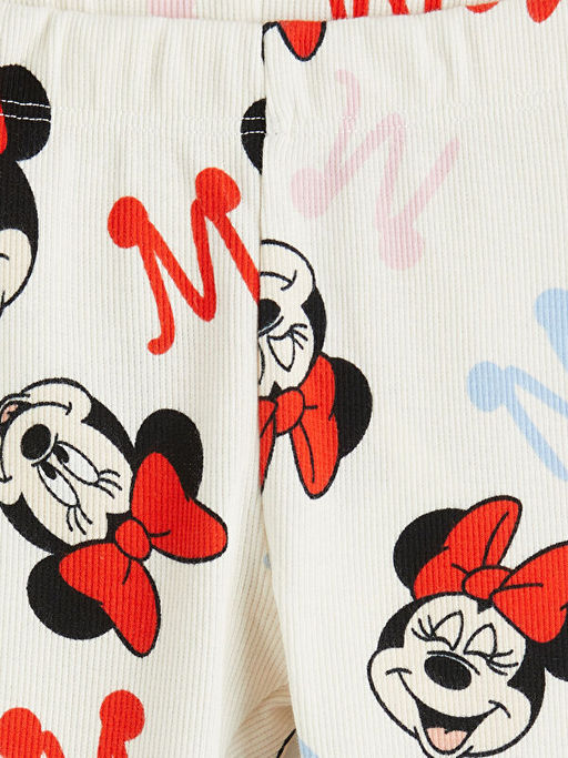 K?z ?ocuk Minnie Mouse Bask?l? Fitilli Tayt