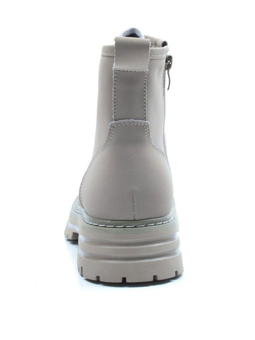 01-P8306-3 GRAY/BEIGE Ботинки демисезонные женские (натуральная кожа)