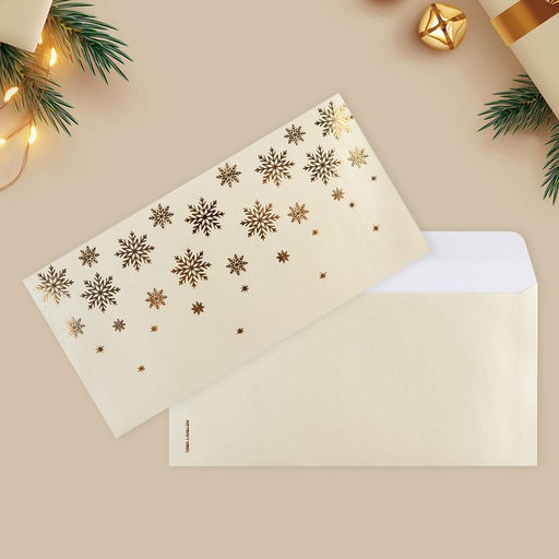 Набор подарочных конвертов «С Новым годом», 10 штук, тиснение, 22×11 см