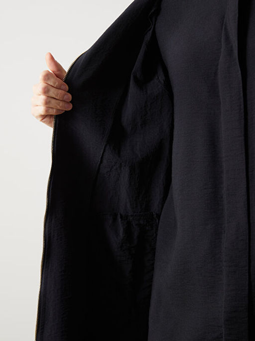 Kap??onlu D?z Oversize Kad?n Tunik