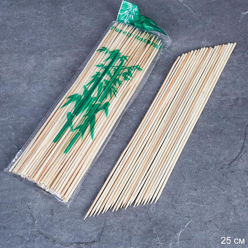 Шампура-шпажки бамбуковые 90 штук 3ммх25см / T-123 /уп 200/