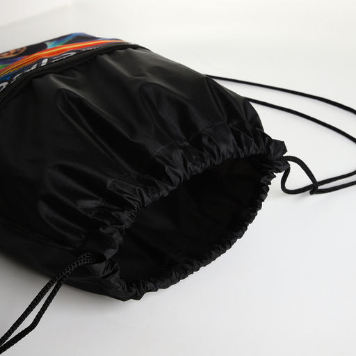 Мешок для обуви, 34*0,1*45, отд на молнии, отд на стяжке, черный - Simaland фото 3