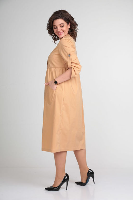 Платье Michel Chic 2120 бежевый  фото 3