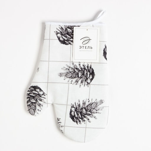 Варежка-прихватка Этель Merry Christmas 20х27см,100% хлопок, ватин 250г/м2  фото 4