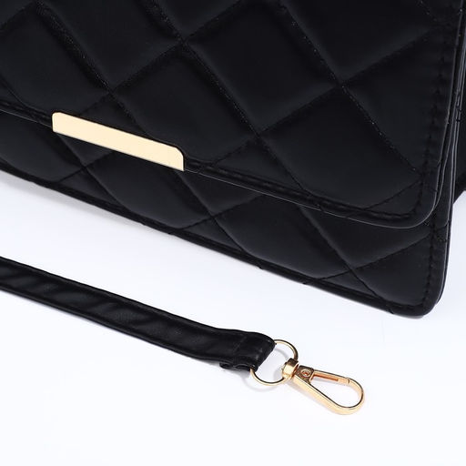 Сумка женская на магните, цвет чёрный