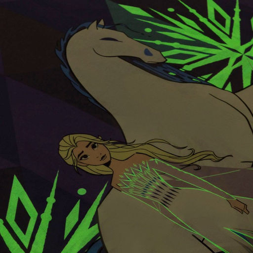 Постельное бельё 1,5 сп Neon Series, Snow Queen, Холодное сердце, 143*215 см, 150*214 см, 50*70 см -1 шт, светится в темноте - Disney фото 4